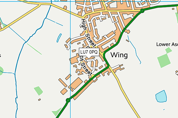 LU7 0PQ map - OS VectorMap District (Ordnance Survey)