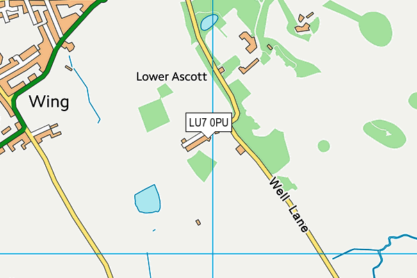 LU7 0PU map - OS VectorMap District (Ordnance Survey)