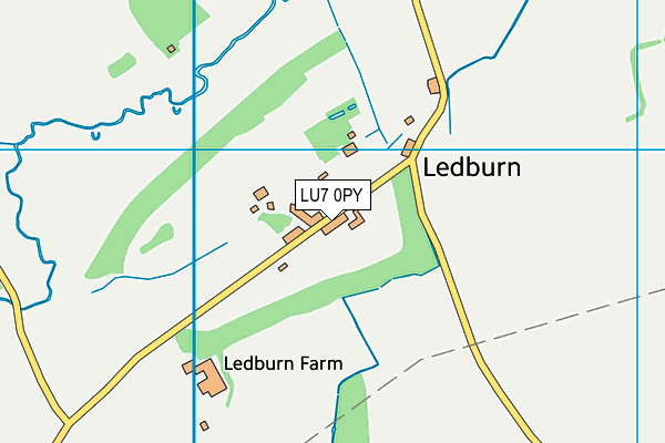 LU7 0PY map - OS VectorMap District (Ordnance Survey)