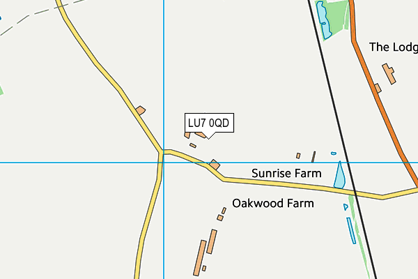 LU7 0QD map - OS VectorMap District (Ordnance Survey)