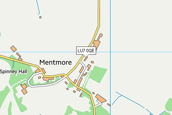 LU7 0QE map - OS VectorMap District (Ordnance Survey)