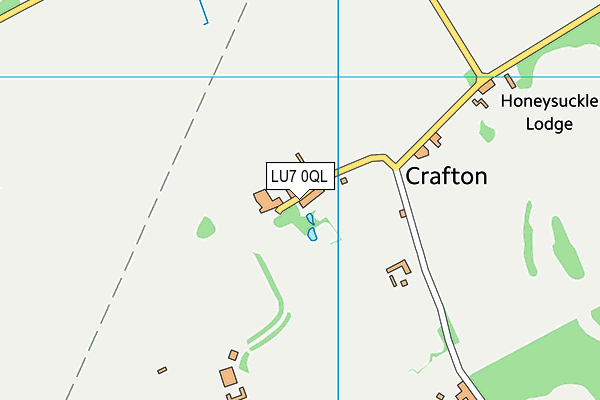 LU7 0QL map - OS VectorMap District (Ordnance Survey)