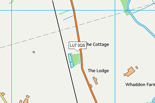 LU7 0QS map - OS VectorMap District (Ordnance Survey)
