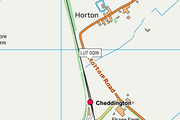 LU7 0QW map - OS VectorMap District (Ordnance Survey)