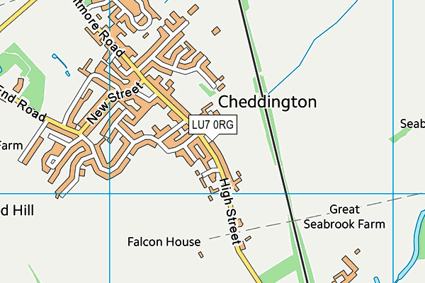 Cheddington Combined School map (LU7 0RG) - OS VectorMap District (Ordnance Survey)