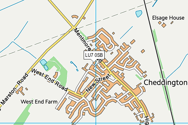 LU7 0SB map - OS VectorMap District (Ordnance Survey)