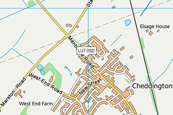 LU7 0SD map - OS VectorMap District (Ordnance Survey)