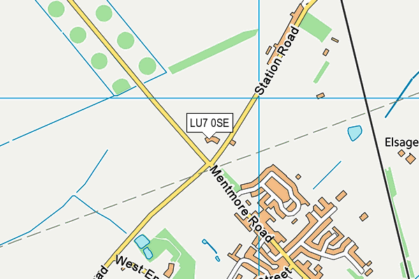 LU7 0SE map - OS VectorMap District (Ordnance Survey)