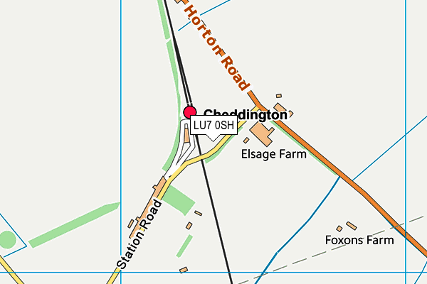 LU7 0SH map - OS VectorMap District (Ordnance Survey)