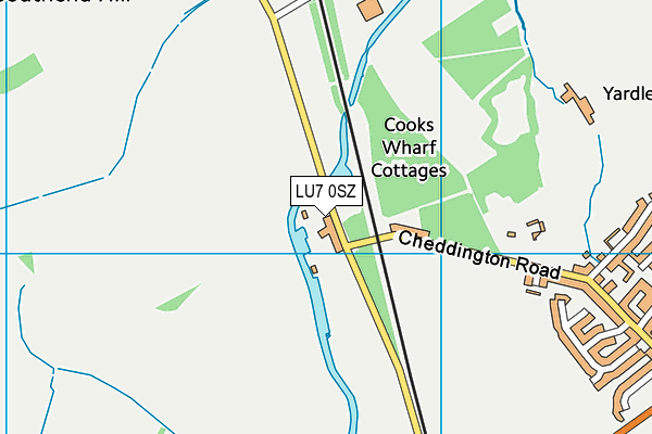 LU7 0SZ map - OS VectorMap District (Ordnance Survey)