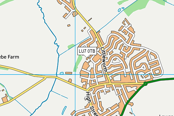 LU7 0TB map - OS VectorMap District (Ordnance Survey)