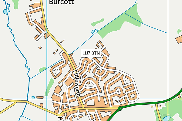 LU7 0TN map - OS VectorMap District (Ordnance Survey)