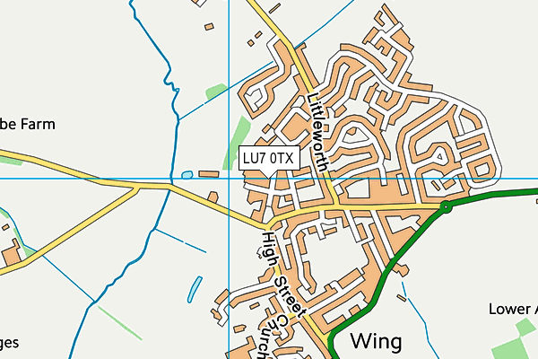 LU7 0TX map - OS VectorMap District (Ordnance Survey)