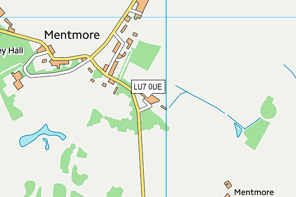 LU7 0UE map - OS VectorMap District (Ordnance Survey)