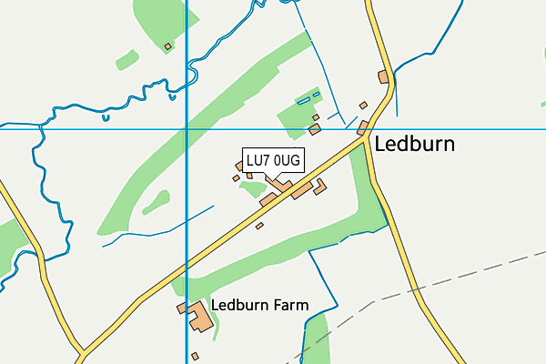 LU7 0UG map - OS VectorMap District (Ordnance Survey)