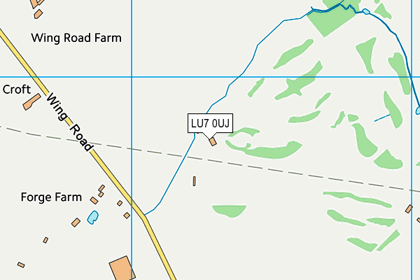 LU7 0UJ map - OS VectorMap District (Ordnance Survey)