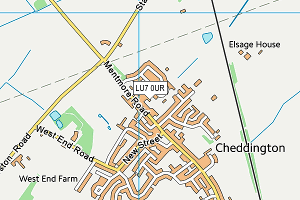LU7 0UR map - OS VectorMap District (Ordnance Survey)