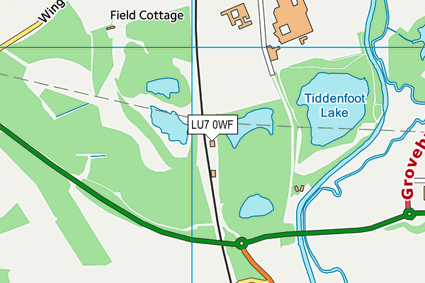 LU7 0WF map - OS VectorMap District (Ordnance Survey)