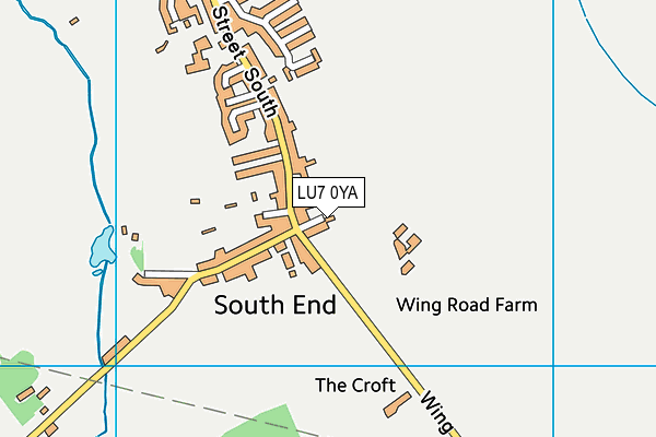 LU7 0YA map - OS VectorMap District (Ordnance Survey)