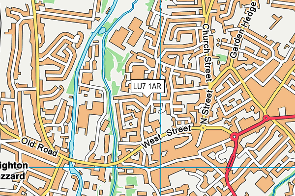 The Mary Bassett Lower School map (LU7 1AR) - OS VectorMap District (Ordnance Survey)