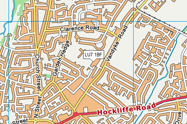 LU7 1BF map - OS VectorMap District (Ordnance Survey)