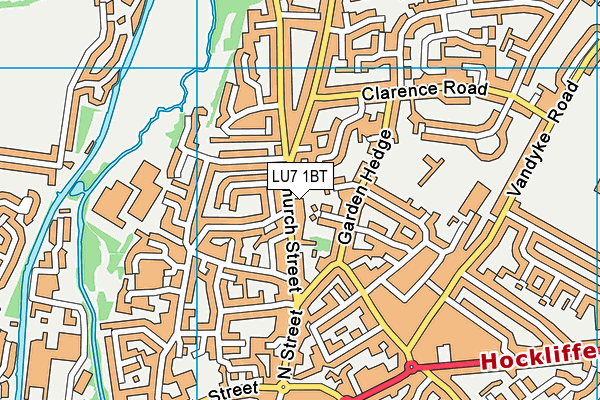 LU7 1BT map - OS VectorMap District (Ordnance Survey)