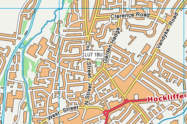 LU7 1BU map - OS VectorMap District (Ordnance Survey)