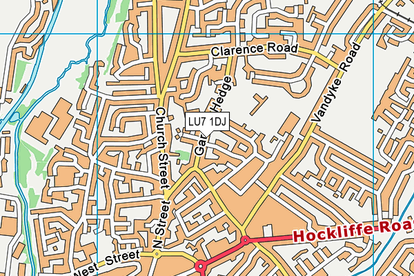 LU7 1DJ map - OS VectorMap District (Ordnance Survey)