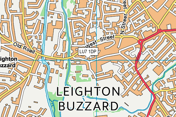 LU7 1DP map - OS VectorMap District (Ordnance Survey)