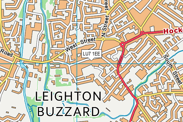 LU7 1EE map - OS VectorMap District (Ordnance Survey)