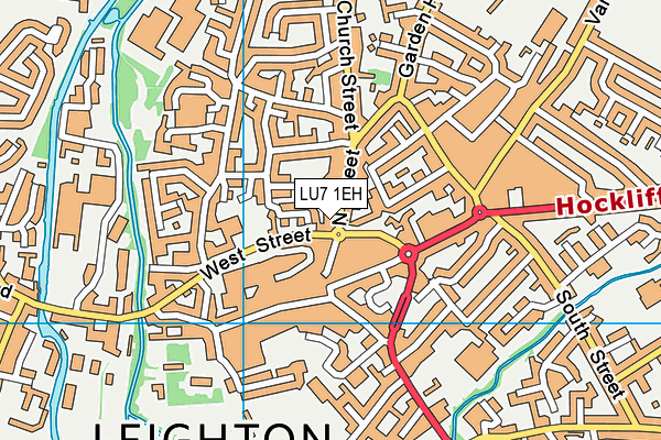 LU7 1EH map - OS VectorMap District (Ordnance Survey)