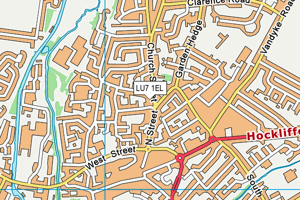 LU7 1EL map - OS VectorMap District (Ordnance Survey)