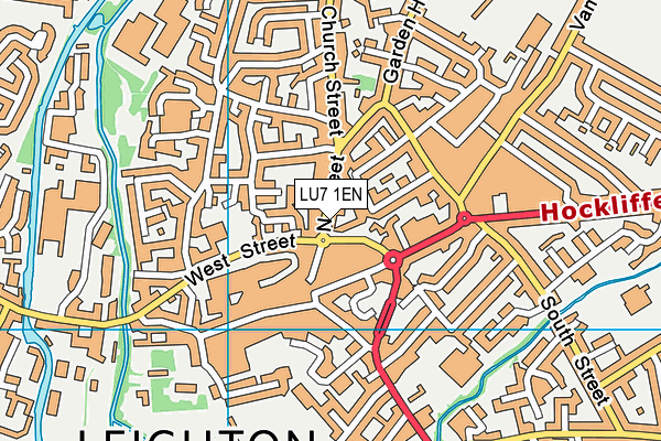 LU7 1EN map - OS VectorMap District (Ordnance Survey)