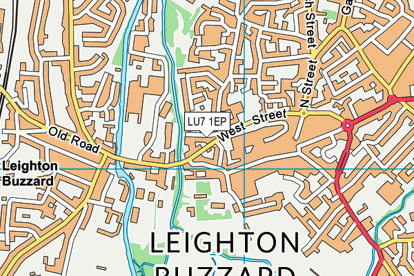 LU7 1EP map - OS VectorMap District (Ordnance Survey)