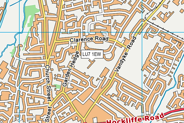 The Rushmere Park Academy map (LU7 1EW) - OS VectorMap District (Ordnance Survey)