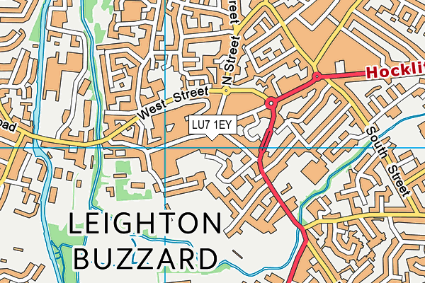 LU7 1EY map - OS VectorMap District (Ordnance Survey)