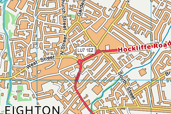 LU7 1EZ map - OS VectorMap District (Ordnance Survey)