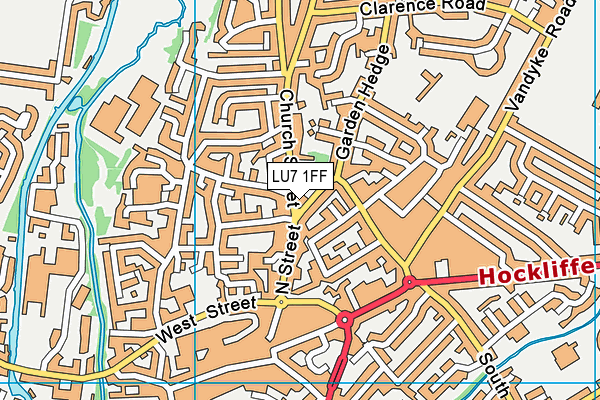 LU7 1FF map - OS VectorMap District (Ordnance Survey)
