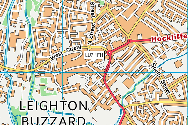 LU7 1FH map - OS VectorMap District (Ordnance Survey)