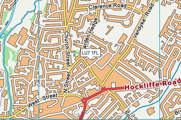 LU7 1FL map - OS VectorMap District (Ordnance Survey)