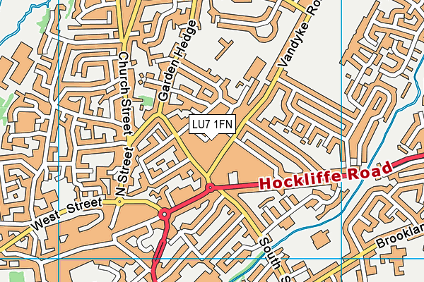 LU7 1FN map - OS VectorMap District (Ordnance Survey)