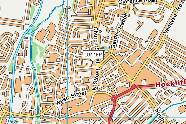 LU7 1FP map - OS VectorMap District (Ordnance Survey)