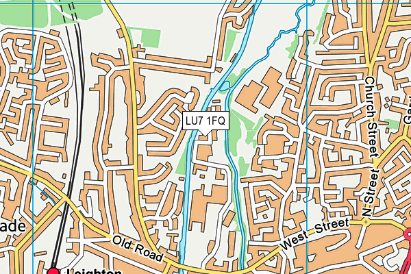 LU7 1FQ map - OS VectorMap District (Ordnance Survey)