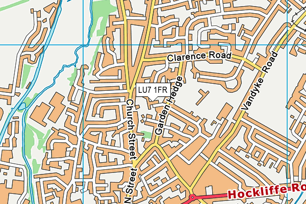 LU7 1FR map - OS VectorMap District (Ordnance Survey)