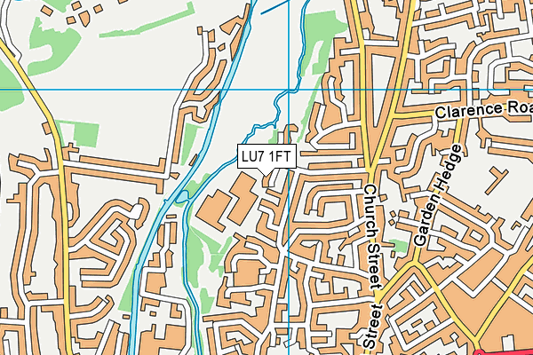 LU7 1FT map - OS VectorMap District (Ordnance Survey)