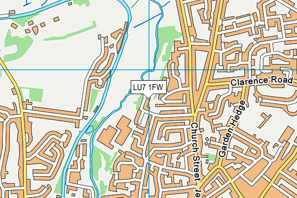 LU7 1FW map - OS VectorMap District (Ordnance Survey)