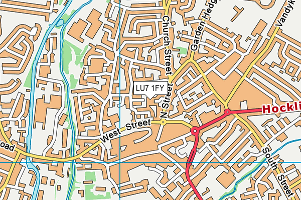 LU7 1FY map - OS VectorMap District (Ordnance Survey)
