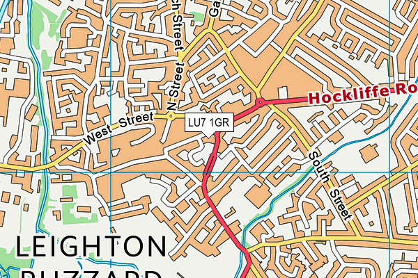 LU7 1GR map - OS VectorMap District (Ordnance Survey)