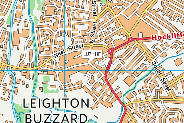 LU7 1HF map - OS VectorMap District (Ordnance Survey)