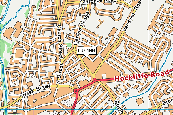 LU7 1HN map - OS VectorMap District (Ordnance Survey)